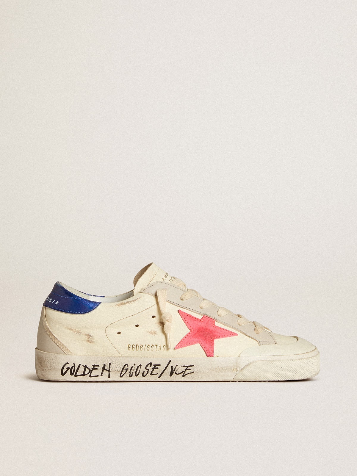 Super-Star in nappa with suede star and metallic leather heel tab - 1
