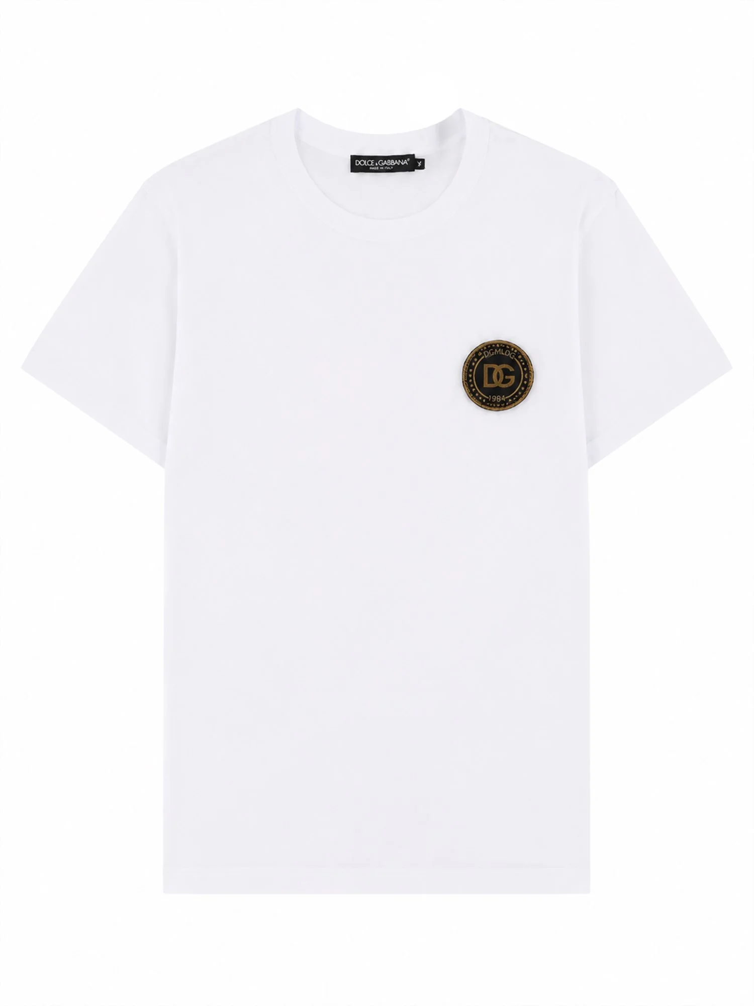 T-SHIRT IN COTONE CON PATCH LOGO - 1