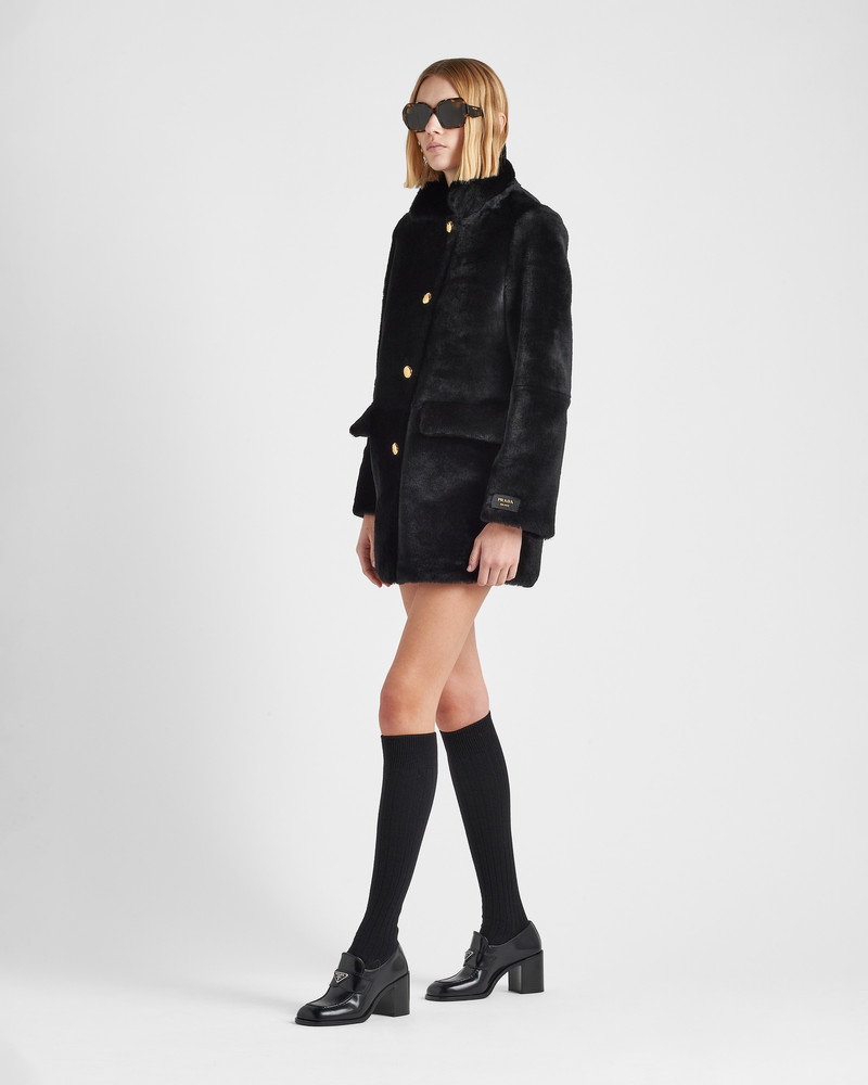 Prada Shearling fur coat outlook