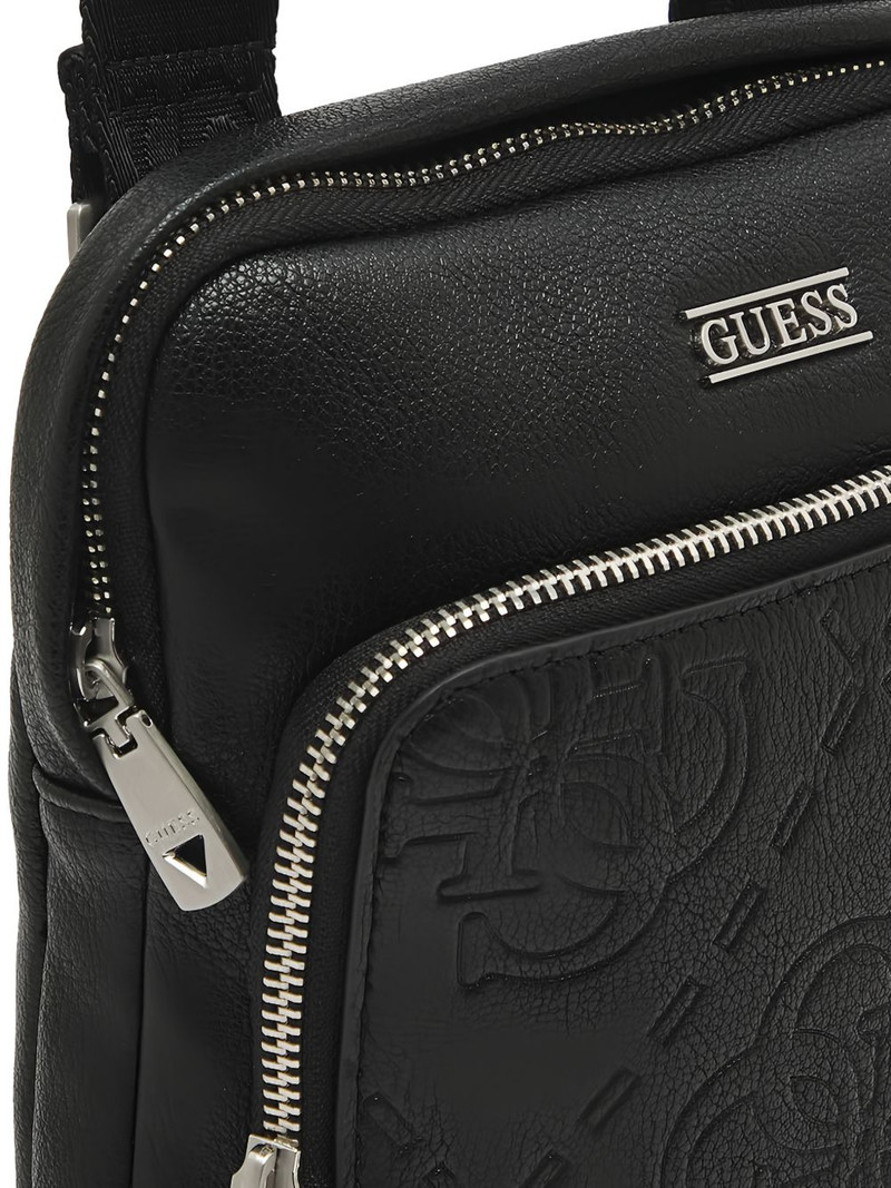 Boston logo-plaque messenger bag 3