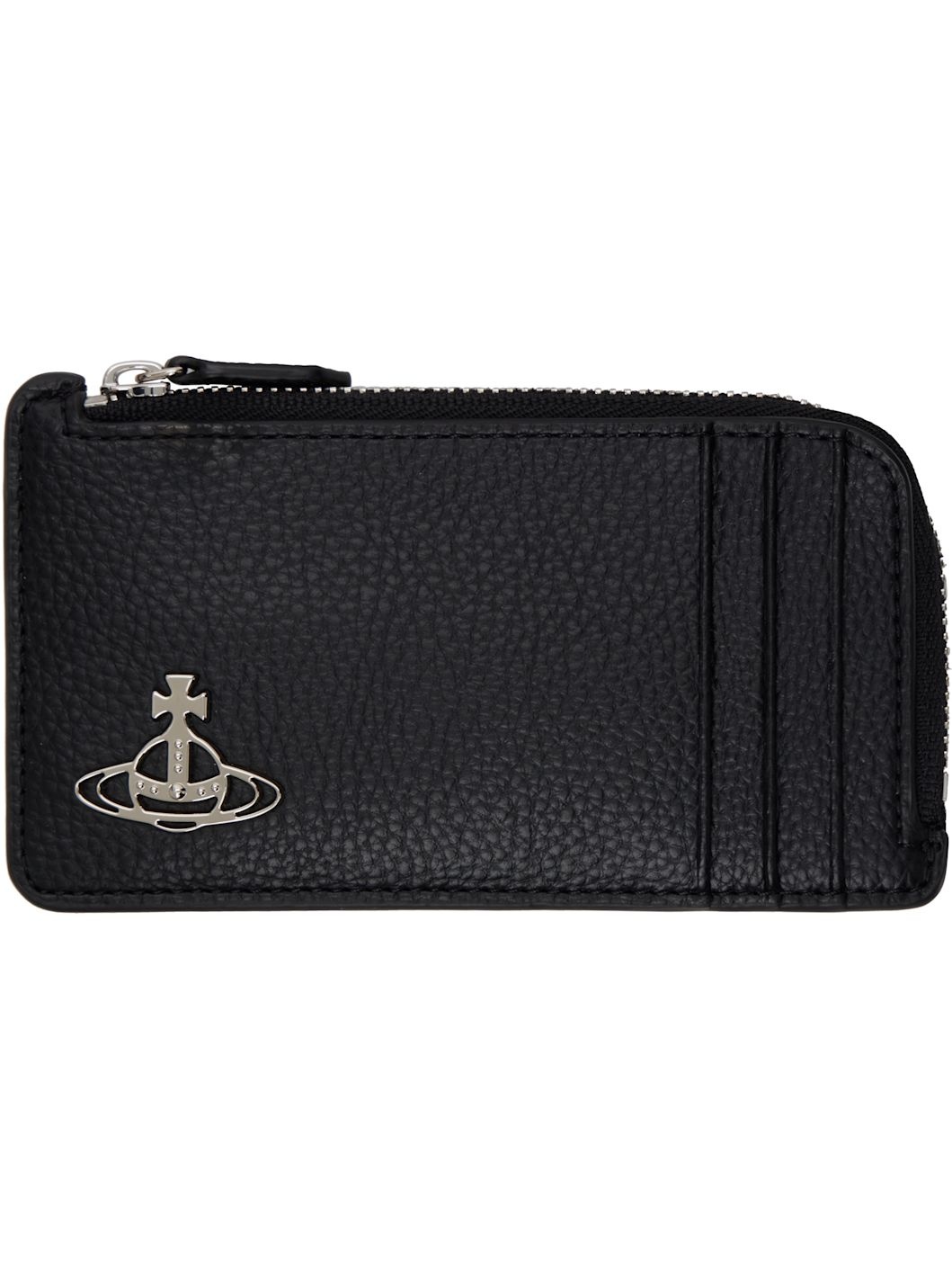 Vivienne Westwood Black Zip Card Holder | REVERSIBLE