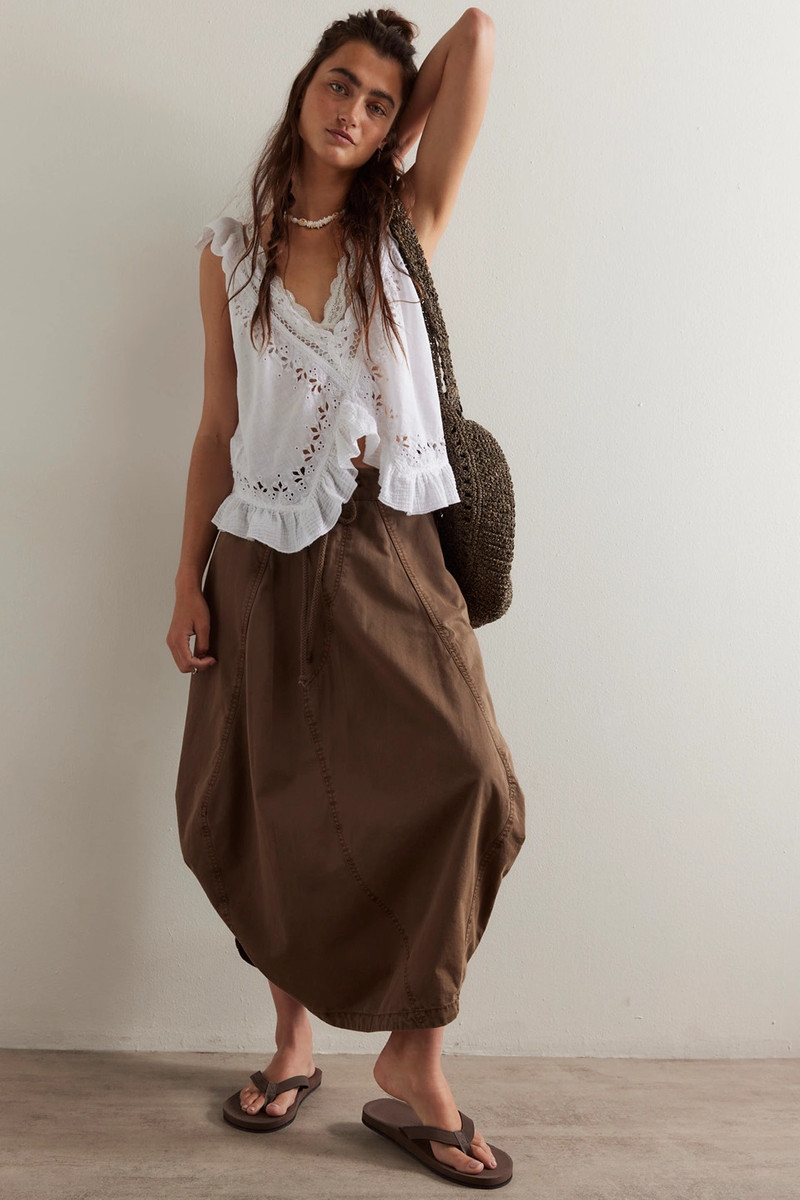 Willow Poplin Maxi Skirt 4