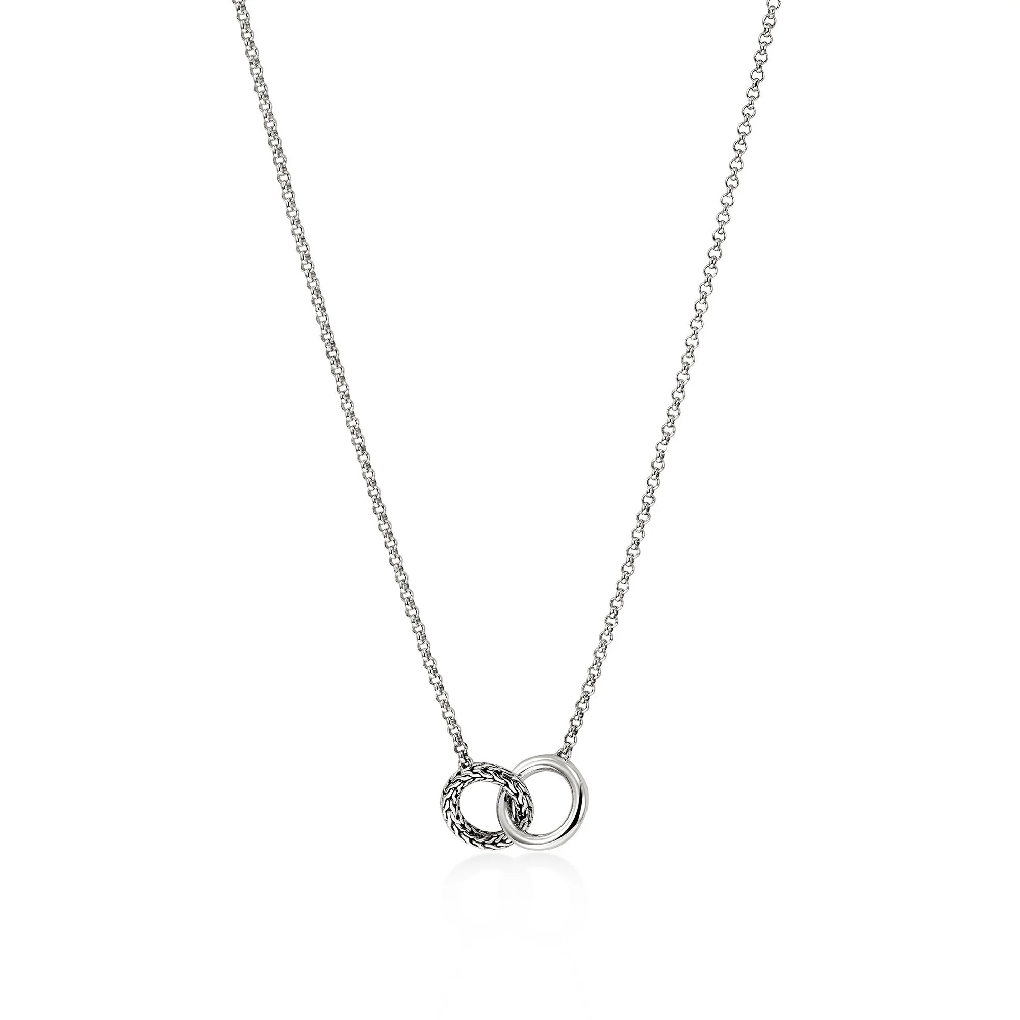JH Essential Linked Necklace, Sterling Silver, 2MM - 1