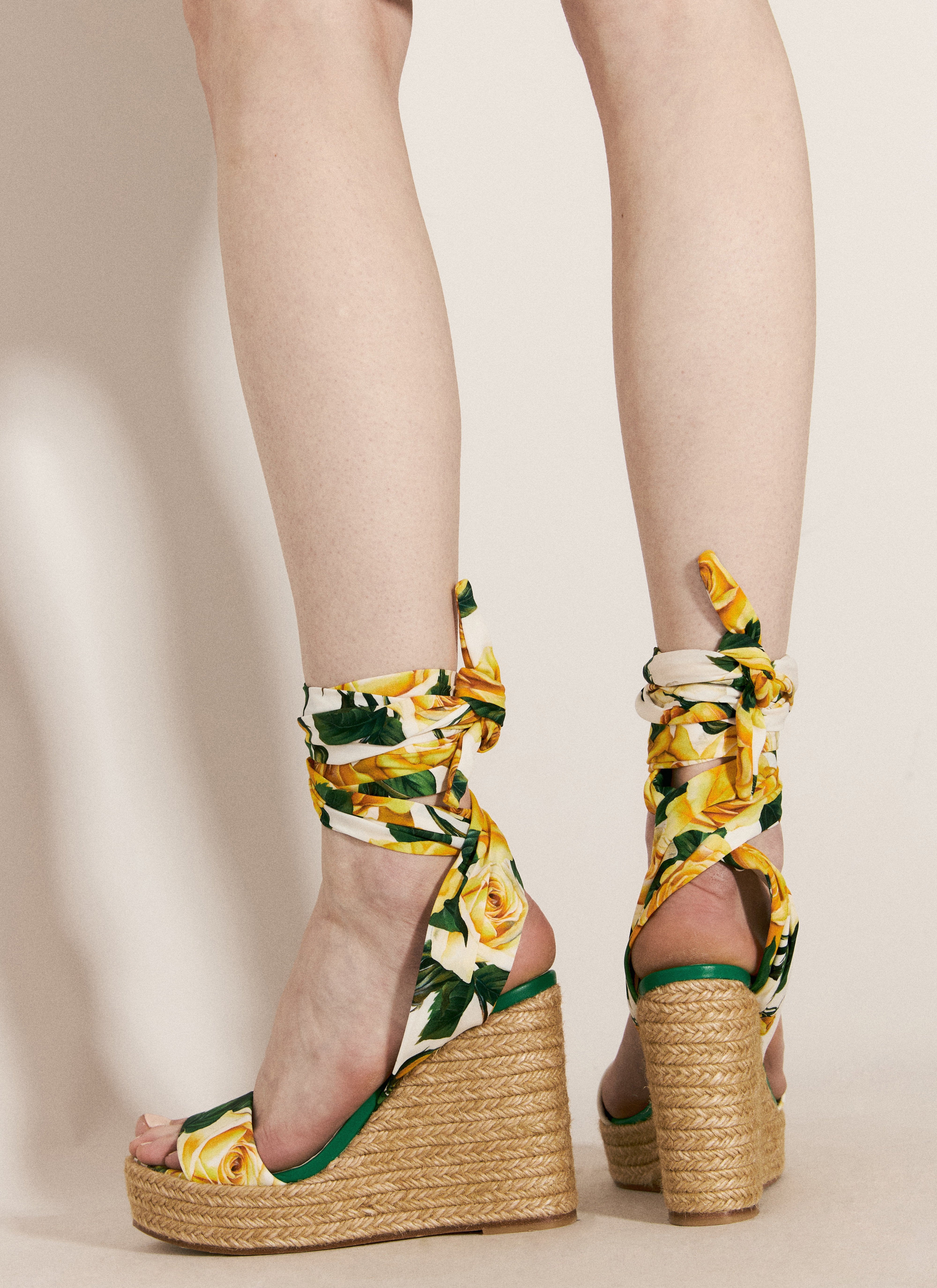 Dolce & Gabbana Women Printed Charmeuse Wedges - 5