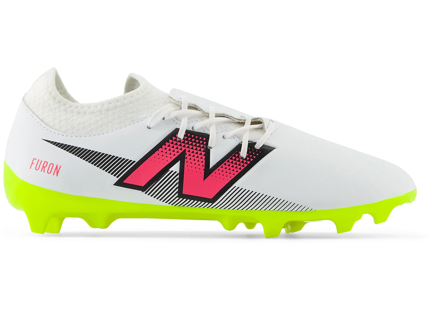 New Balance Furon Dispatch FG V7 White Hi-Lite Neon Pink - 1
