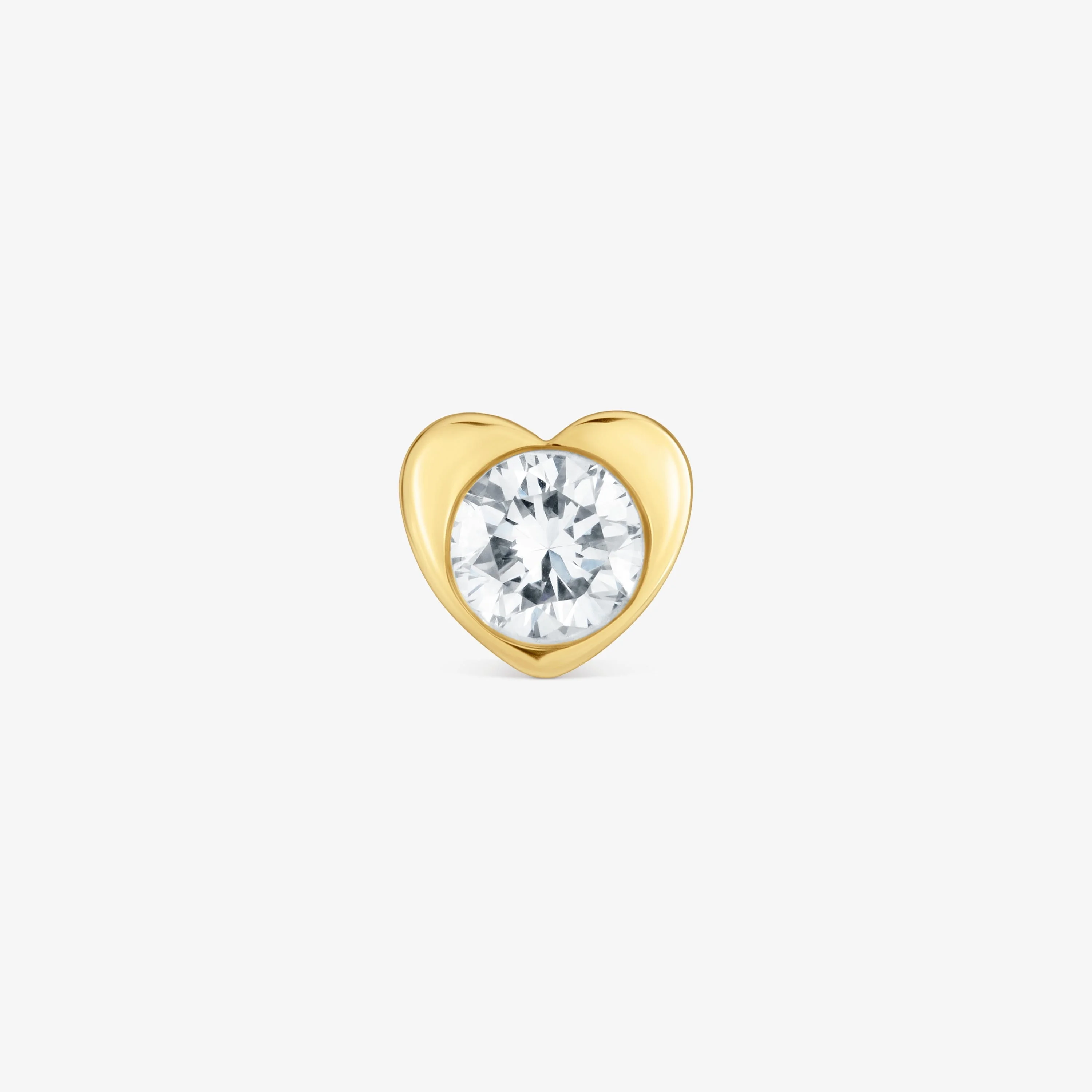 18K solid gold Heart earrings with lab-grown diamonds TOUS Lili - 1