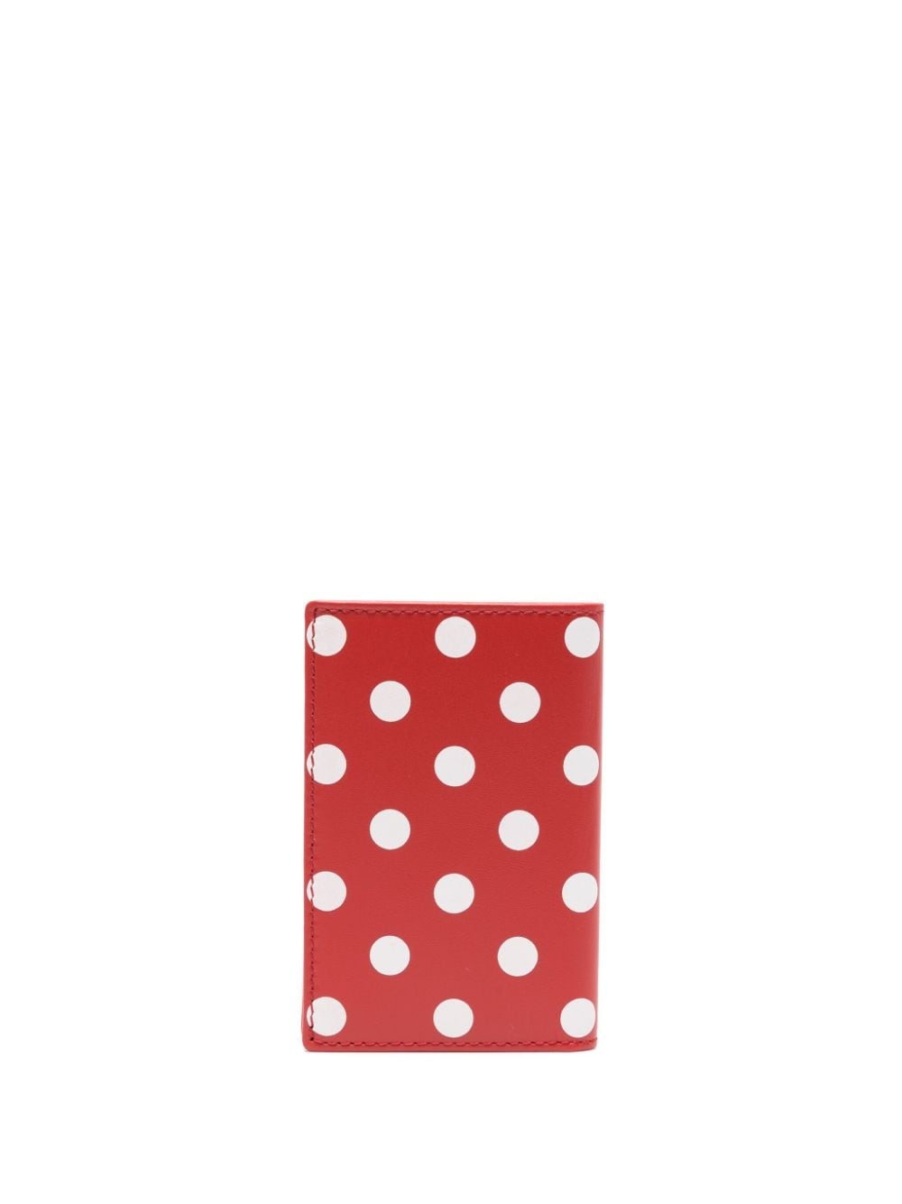 polka dot-print leather wallet - 2