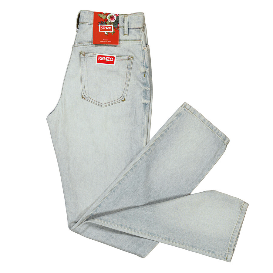 Kenzo Medium Stone Blue Denim Jeans - 7