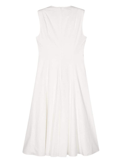 ROLAND MOURET V-neck cotton midi dress outlook