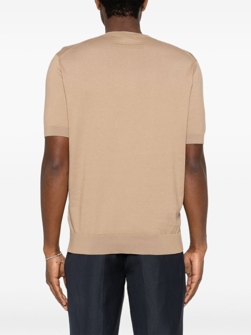 fine-knit cotton T-shirt 4