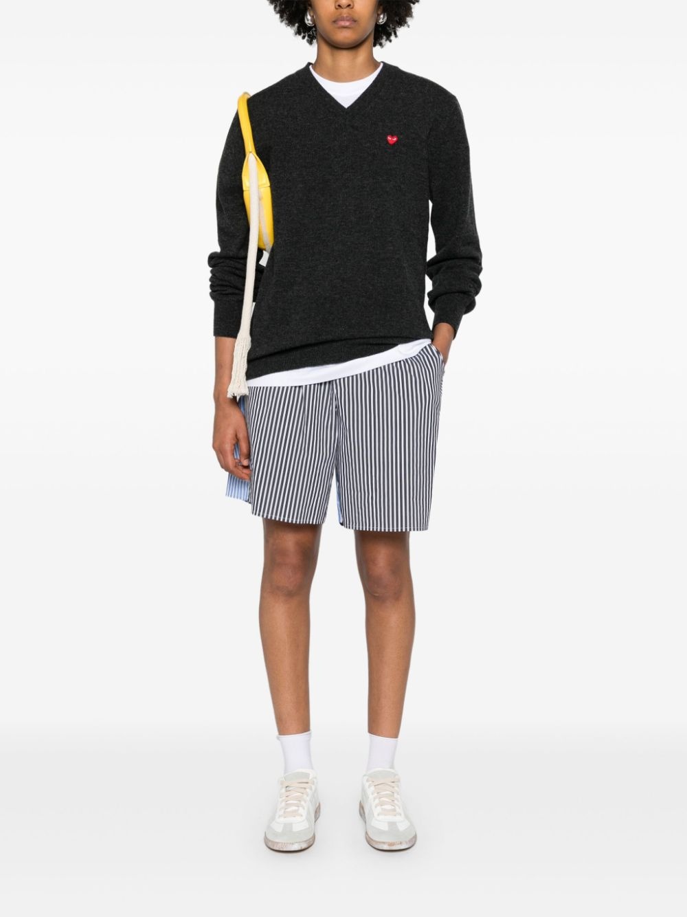 heart-patch wool jumper - 3