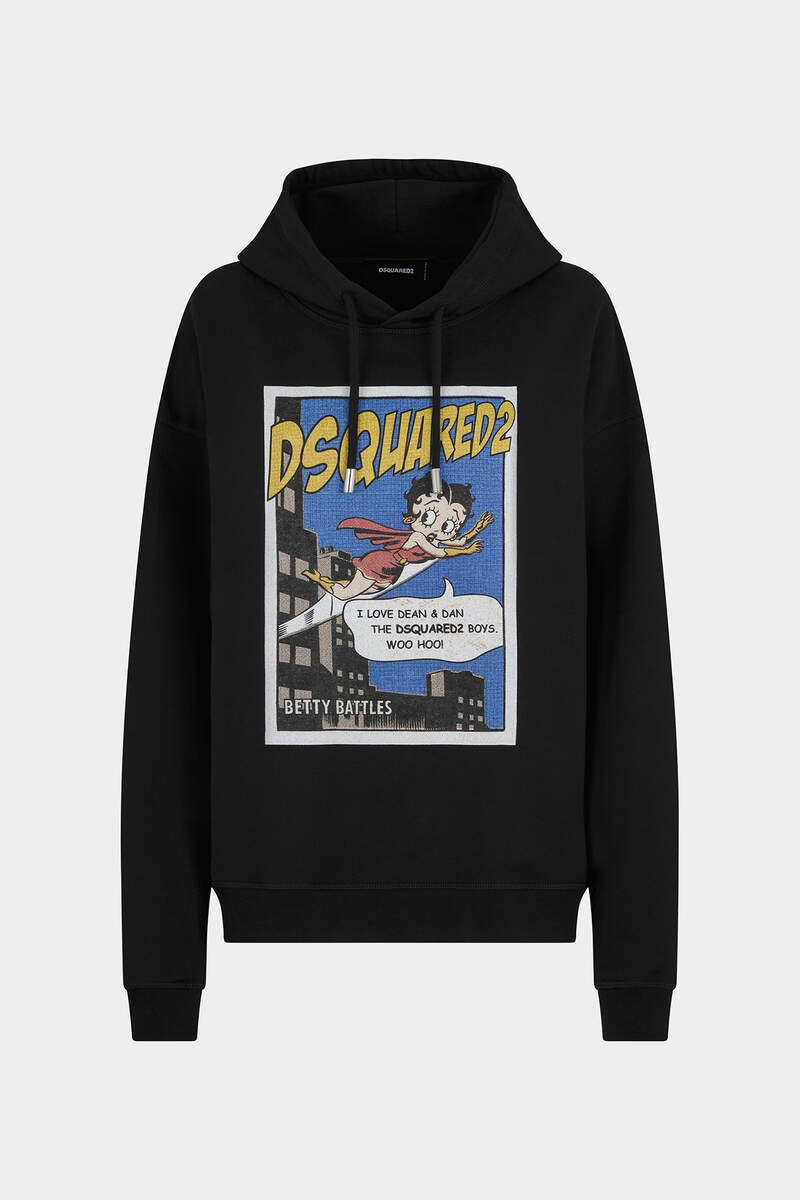 BETTY BOOP RELAXED FIT HOODIE SWEATSHIRT 1
