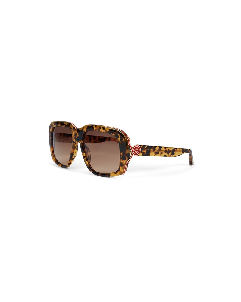 Gold & Brown The Casino Sunglasses - 1