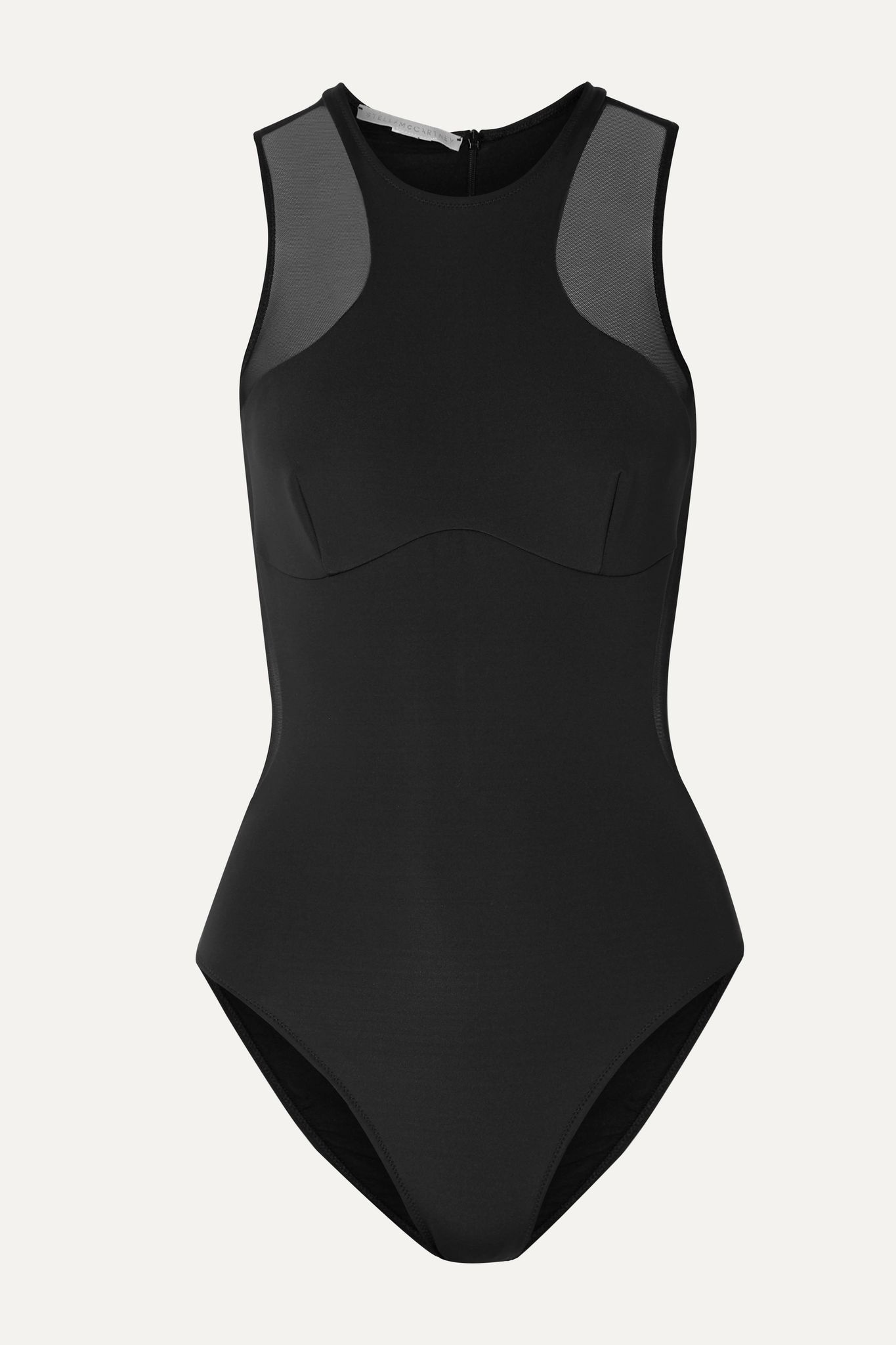 Mesh-trimmed swimsuit - 1