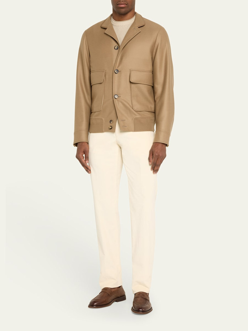Loro Piana Men's Spagna Double-Face Wool Bomber Jacket outlook