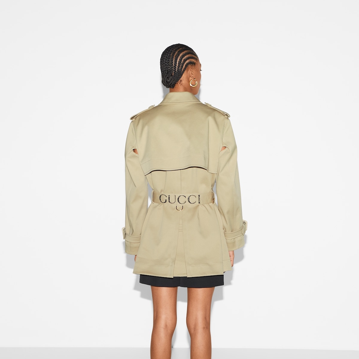 Cotton stretch garbardine coat - 4