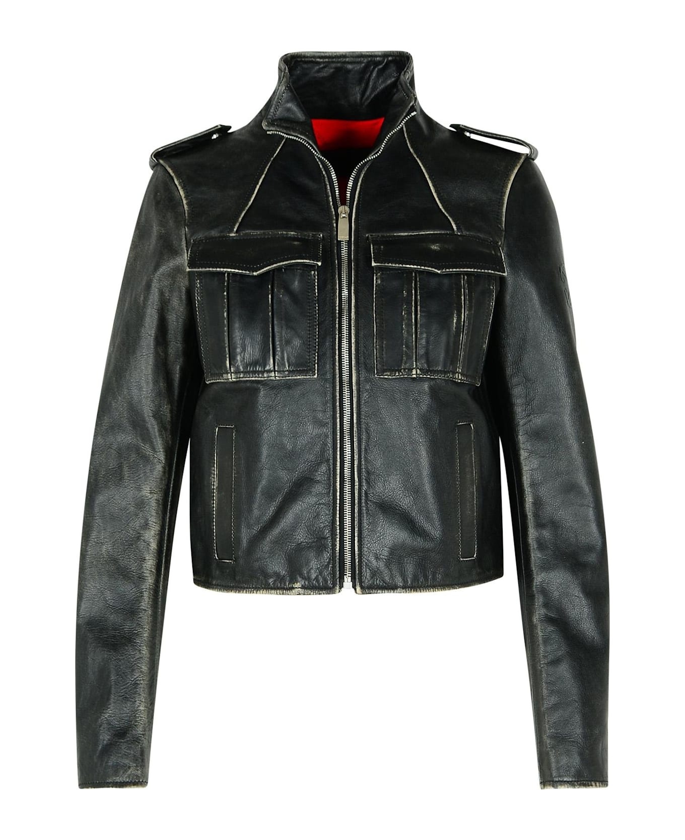 Vintage Lea Biker Jacket - 1