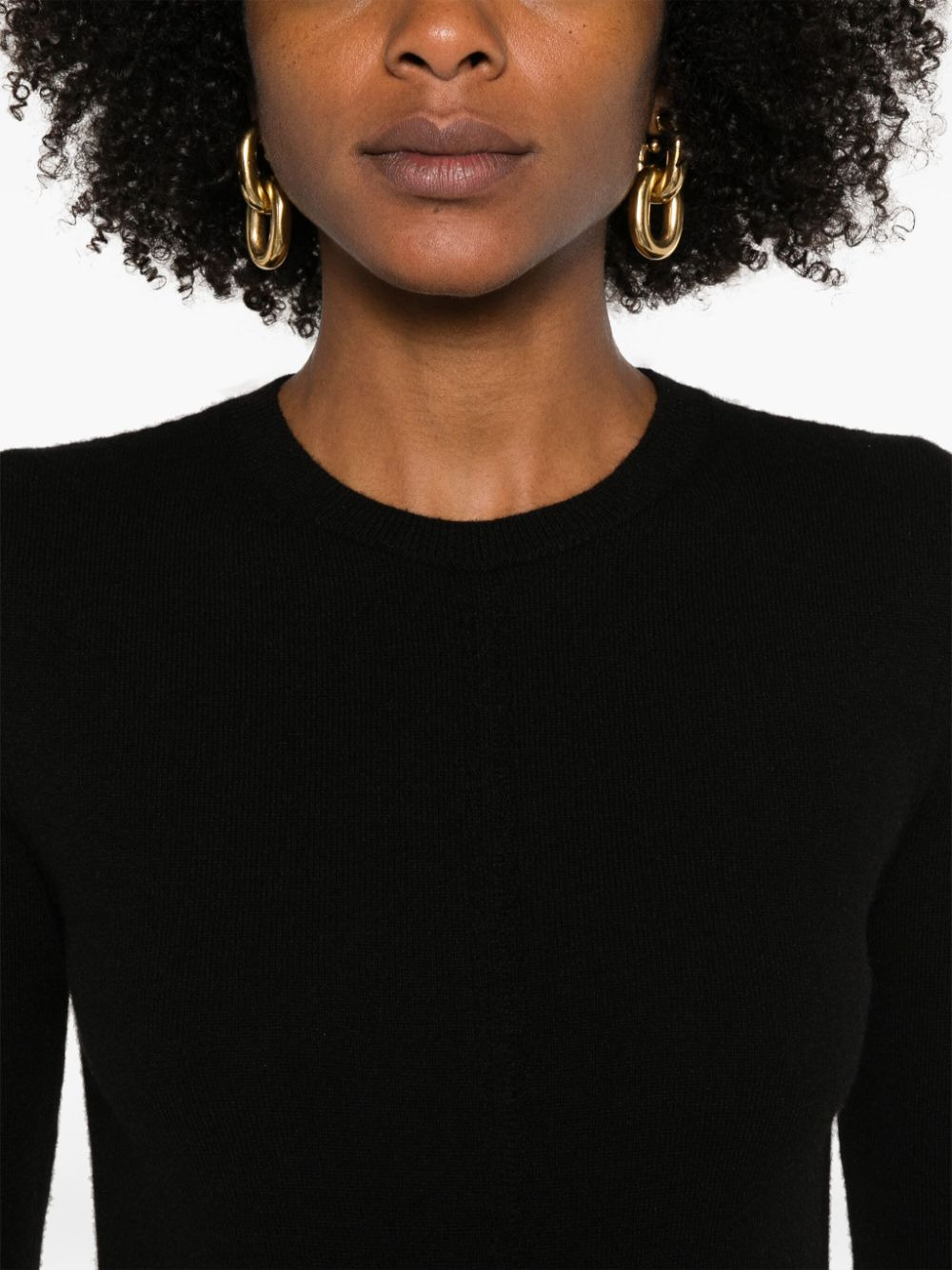 Saint Laurent Women Perforated Sweater - 3