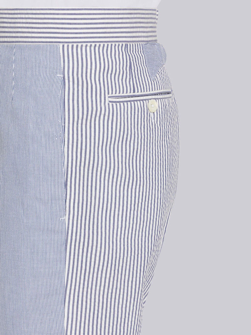 Fun-Mix Seersucker Classic Backstrap Trouser 5