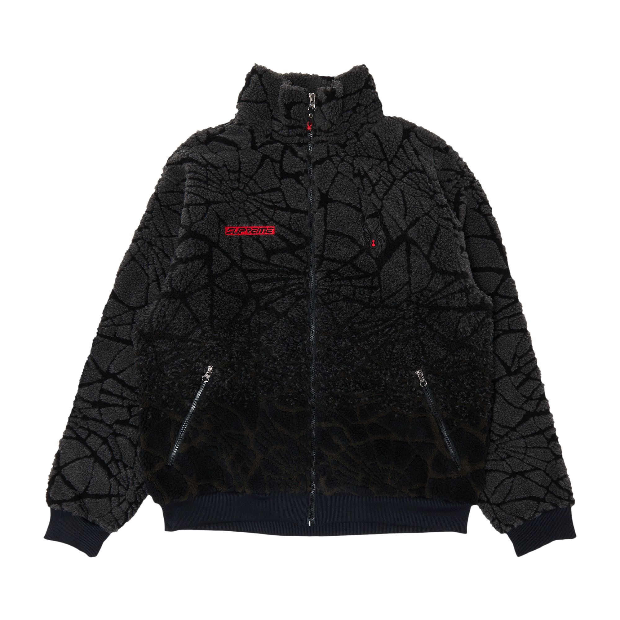 Supreme x Spyder Web Polar Fleece Jacket 'Black' - 1