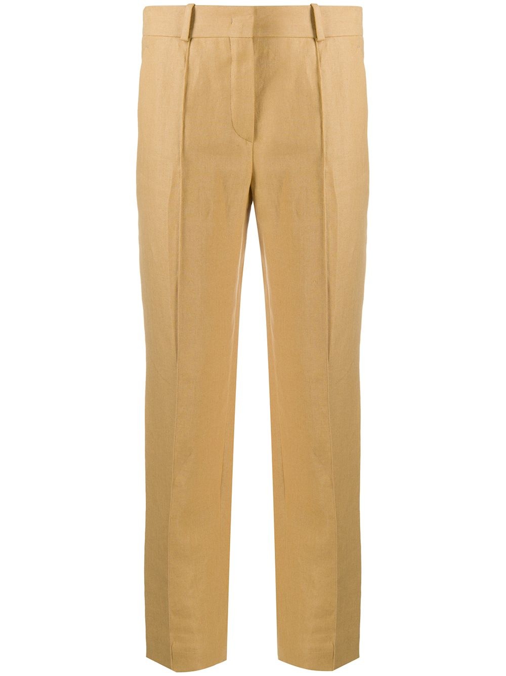 panelled cropped trousers - 1