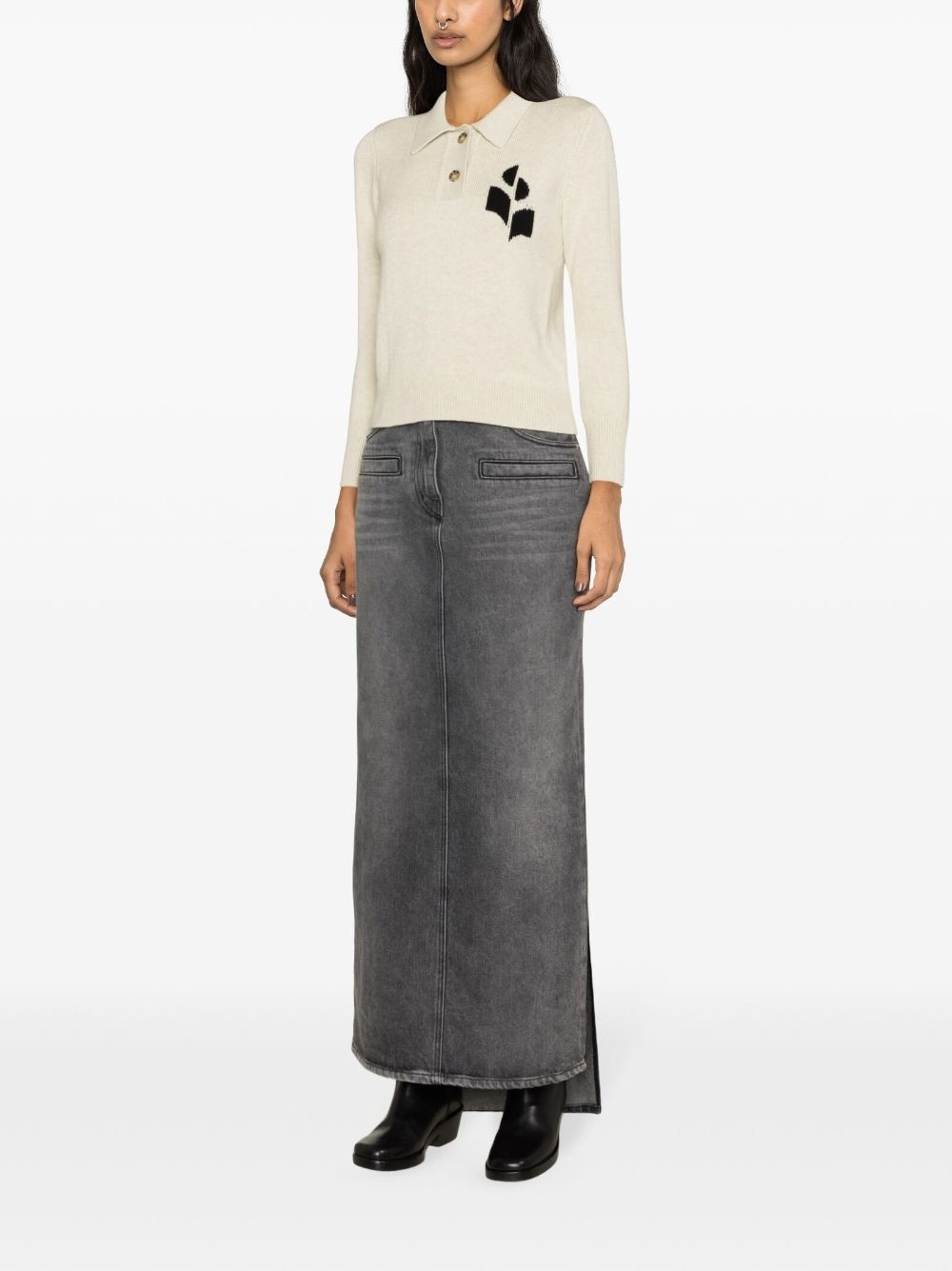 Nola knitted polo sweatshirt - 3