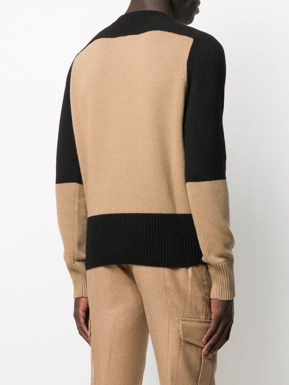 colour-block knitted jumper - 4