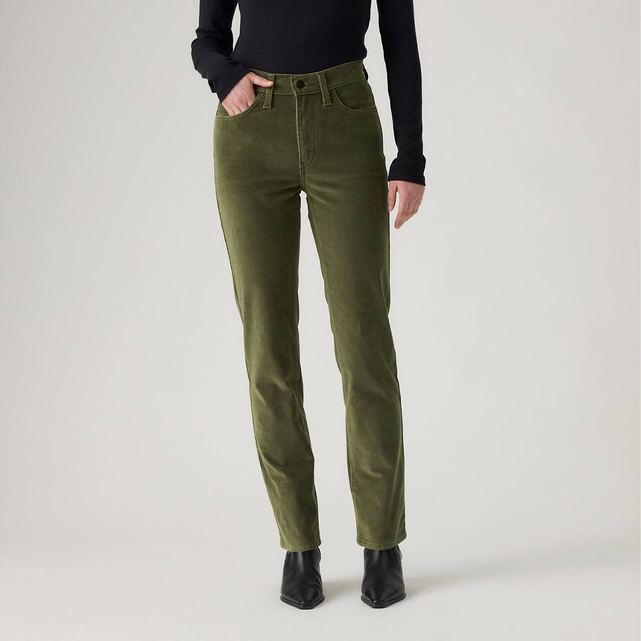 724 HIGH-RISE STRAIGHT CORDUROY WOMEN'S PANTS - 6