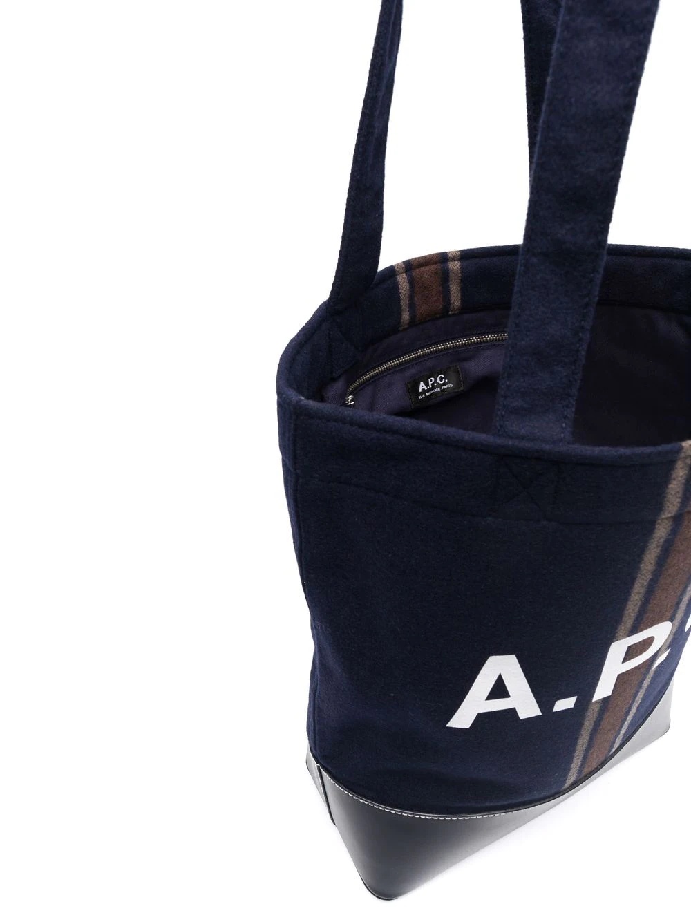 logo-print panelled tote bag - 5