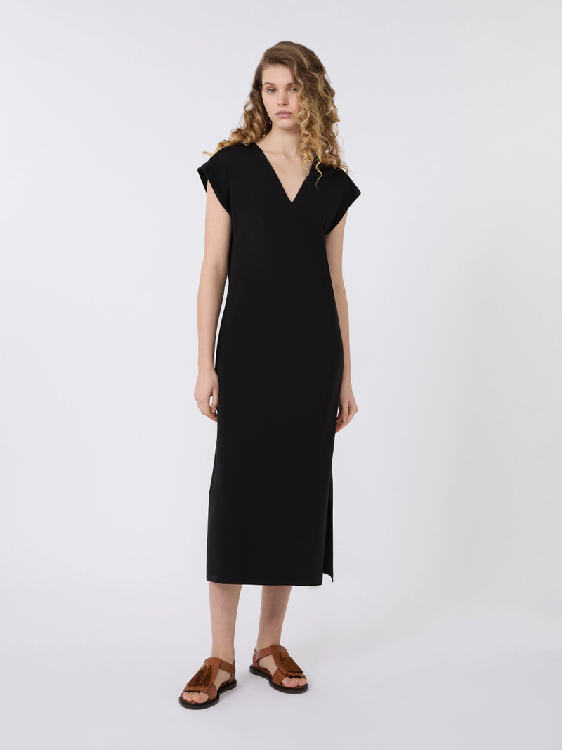 MIRTO Milano jersey dress - BLACK 3