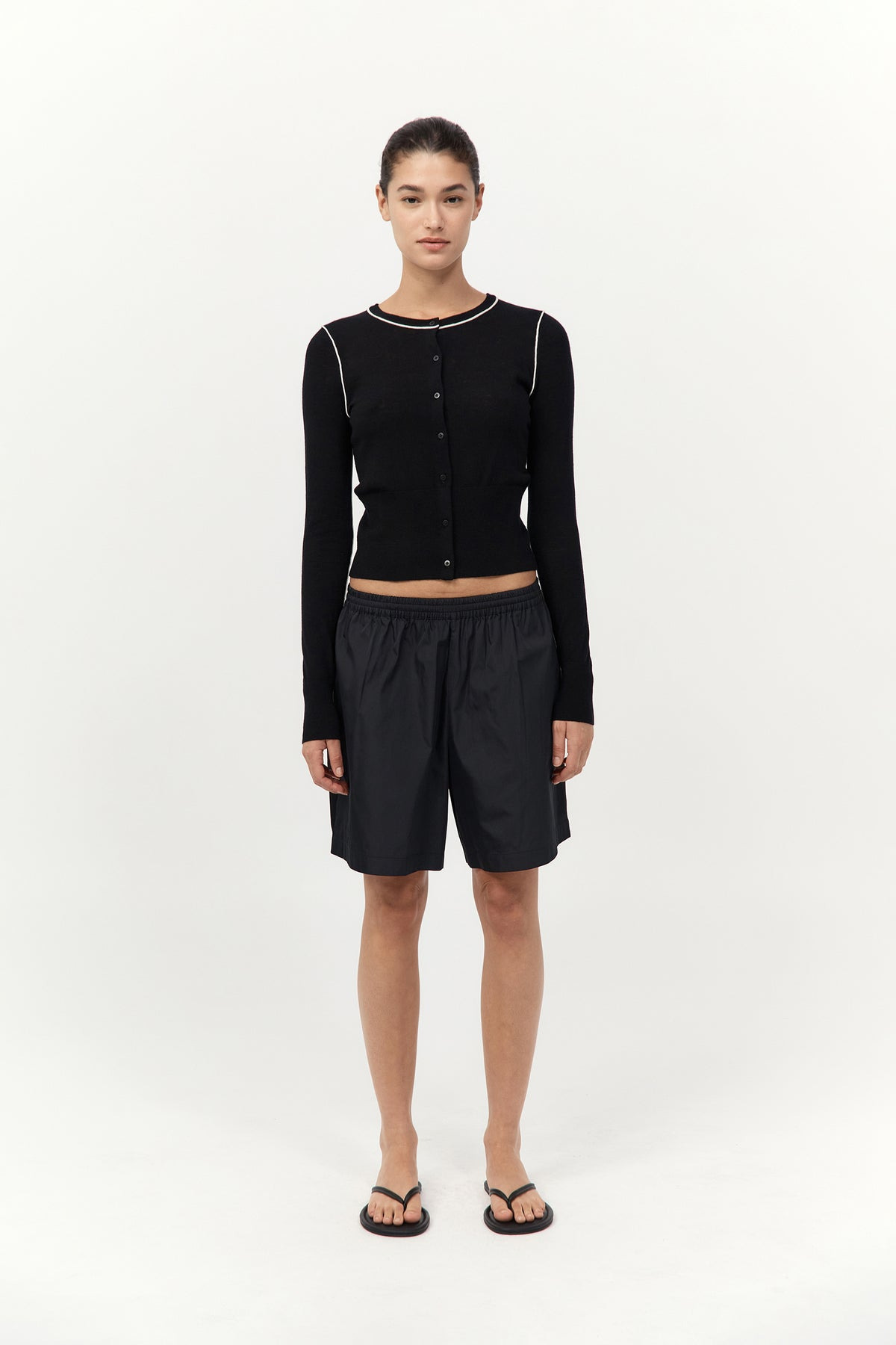 Paper Taffeta Short - Black / Black - 2