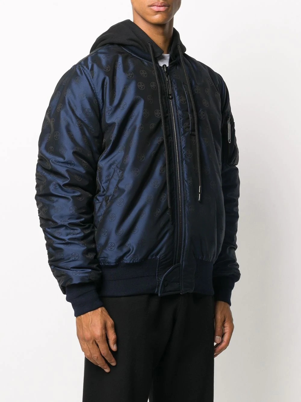 reversible hooded bomber jacket - 3