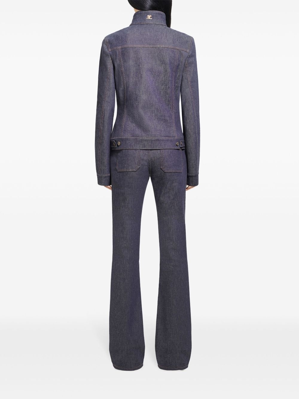 cotton bootcut jeans - 4
