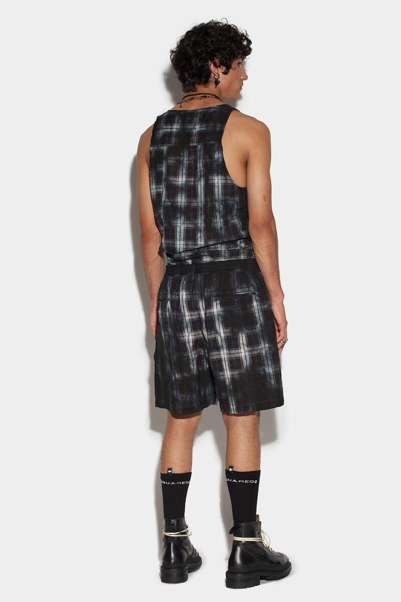 DIRTY CHECK ELASTIC BOXER SHORTS - 2