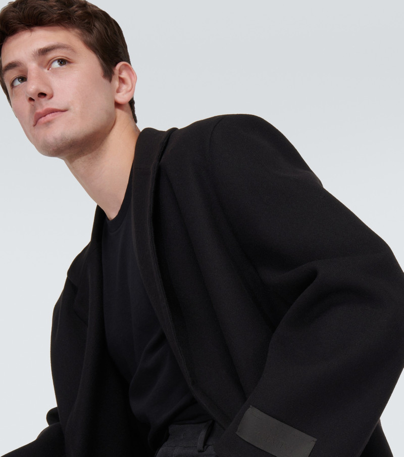 Single-breasted wool-blend coat 5