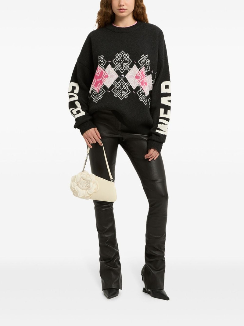 Hello Kitty-embellished knitted jumper 3