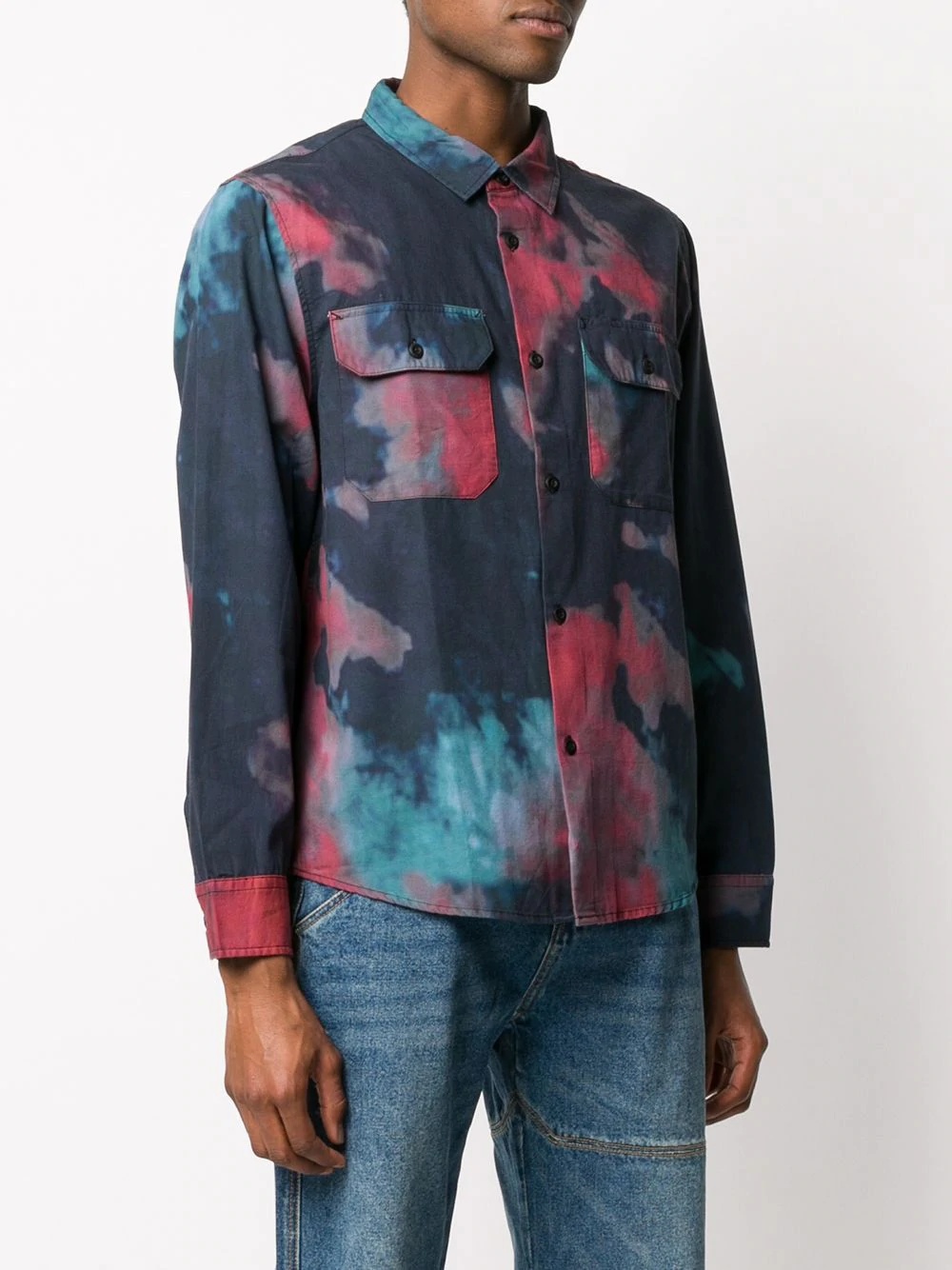 tie dye print shirt - 3