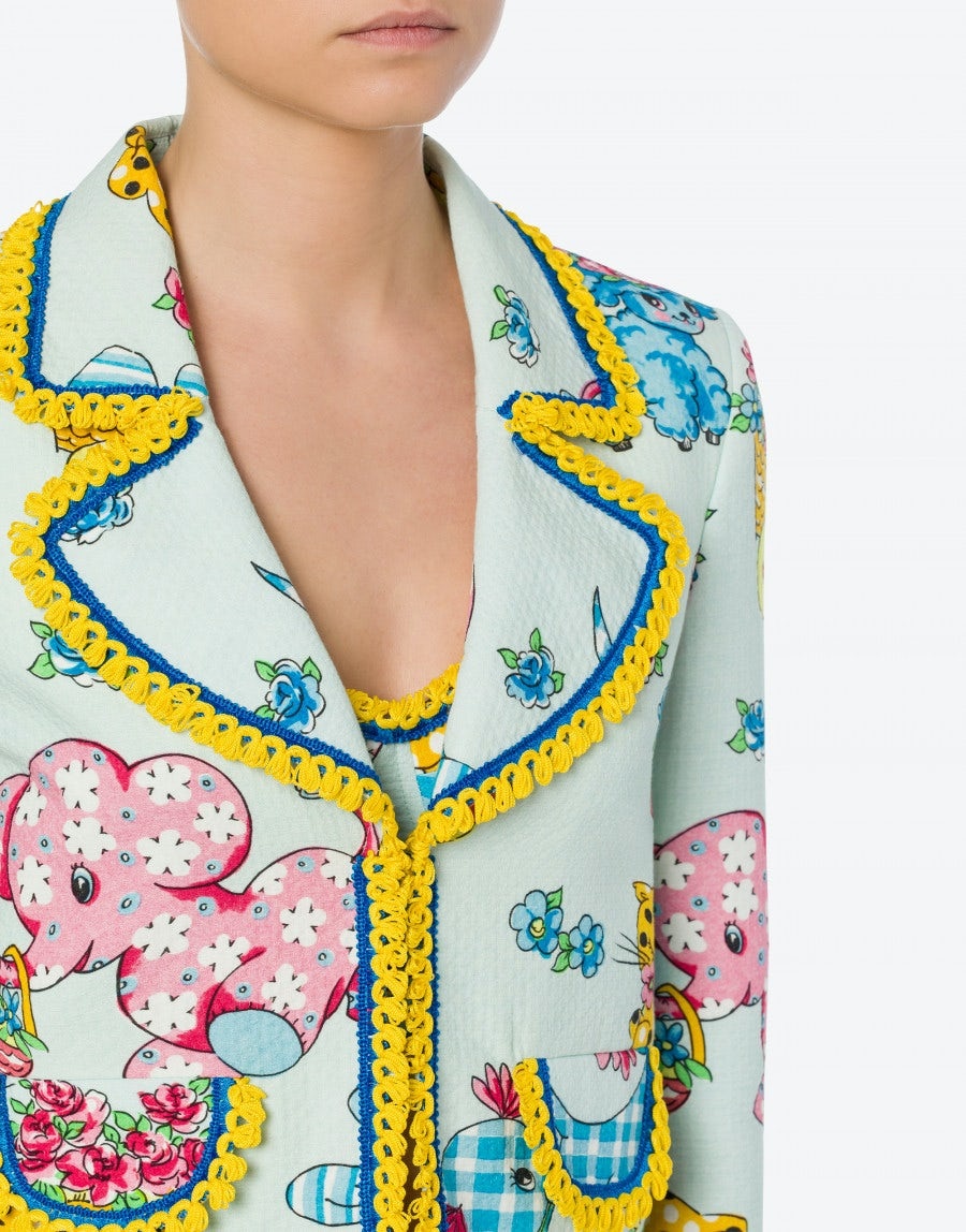 CALICO ANIMALS PIQUET JACKET - 4