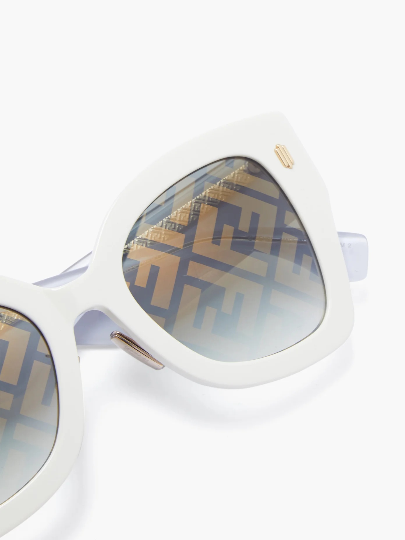 FF-print oversized cat-eye acetate sunglasses - 3