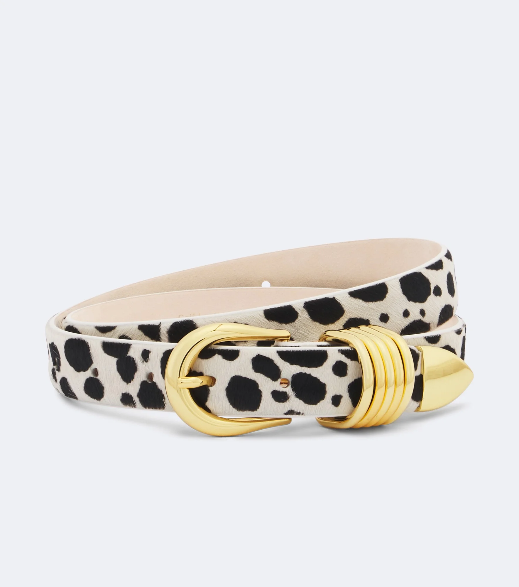 Hollyhock calf hair belt - 1