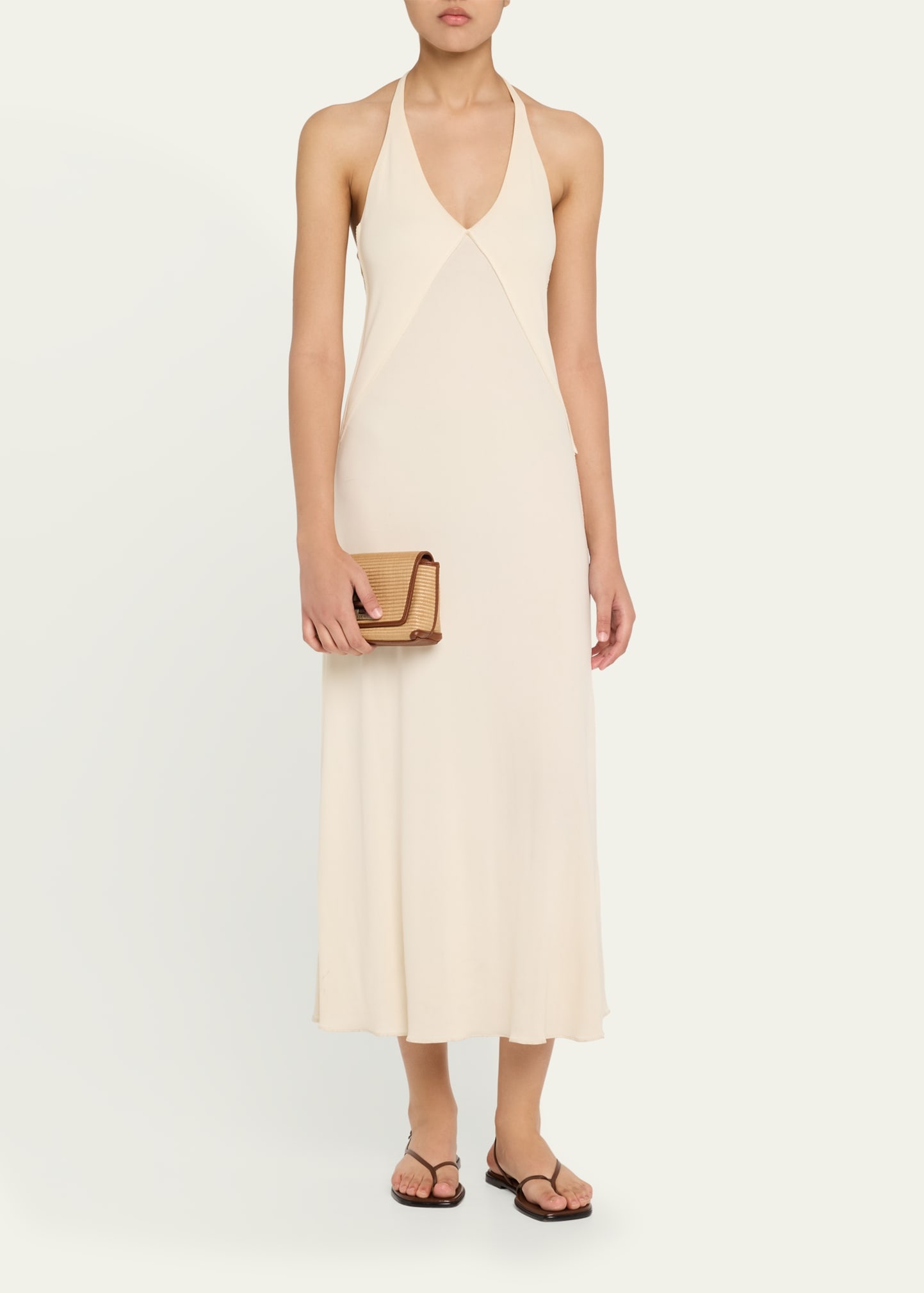 Anouk Little Day Bicolor Raffia Crossbody Bag - 6