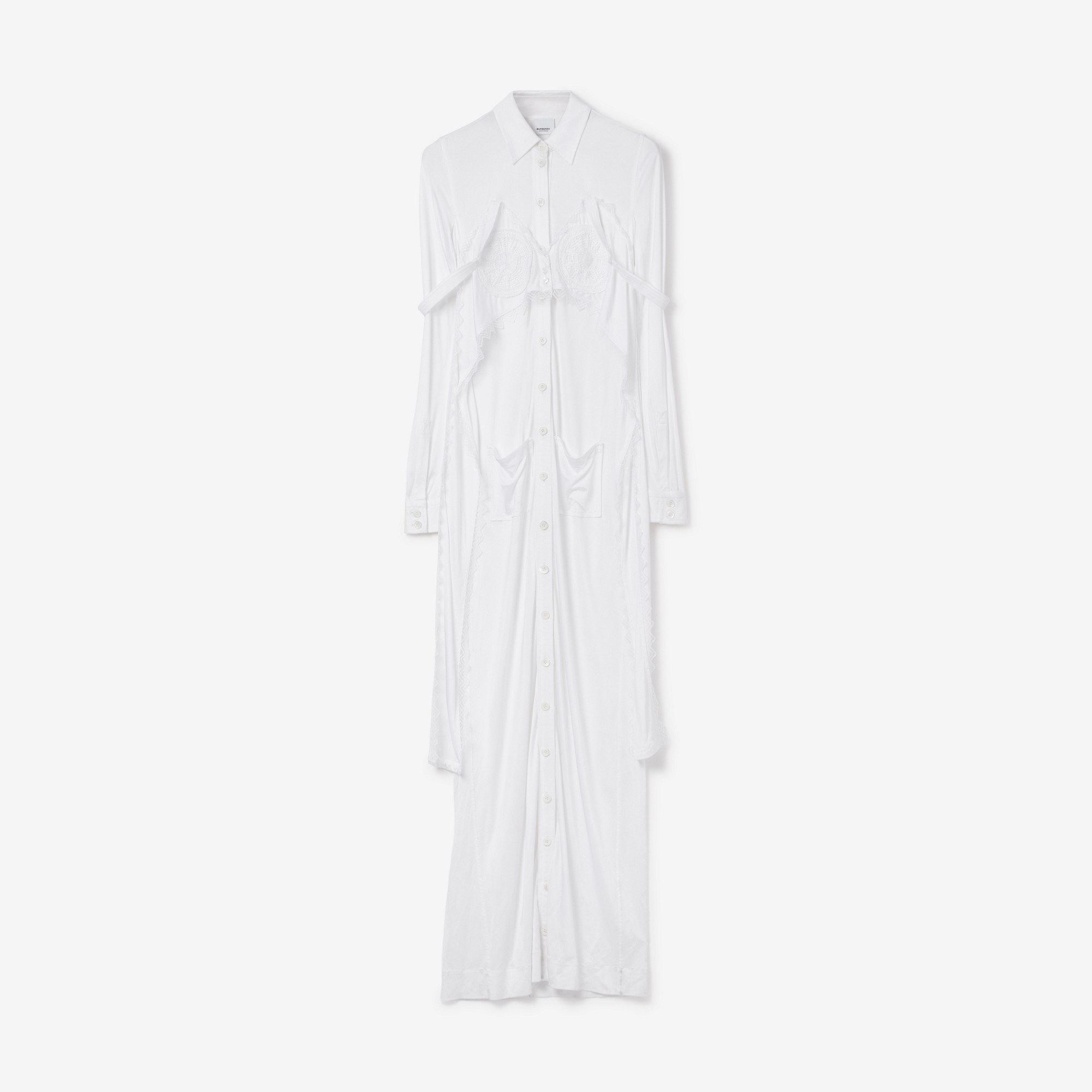 Viscose Jersey Reconstructed Shirt Dress - 1