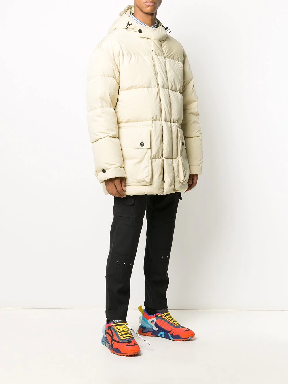 padded hooded jacket - 3