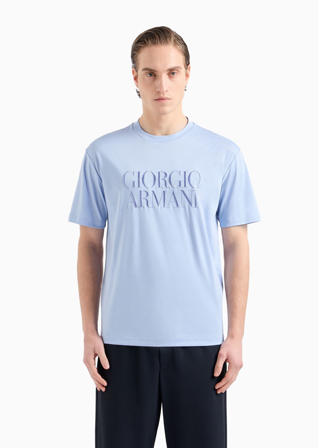 Pure cotton interlock crew-neck T-shirt - 2
