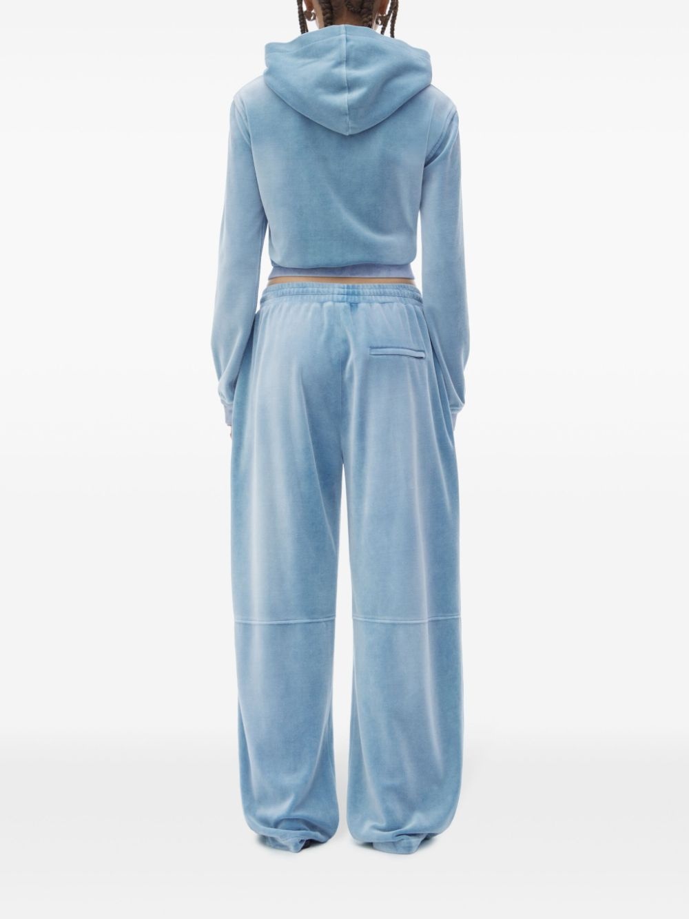 velvet track pants - 3