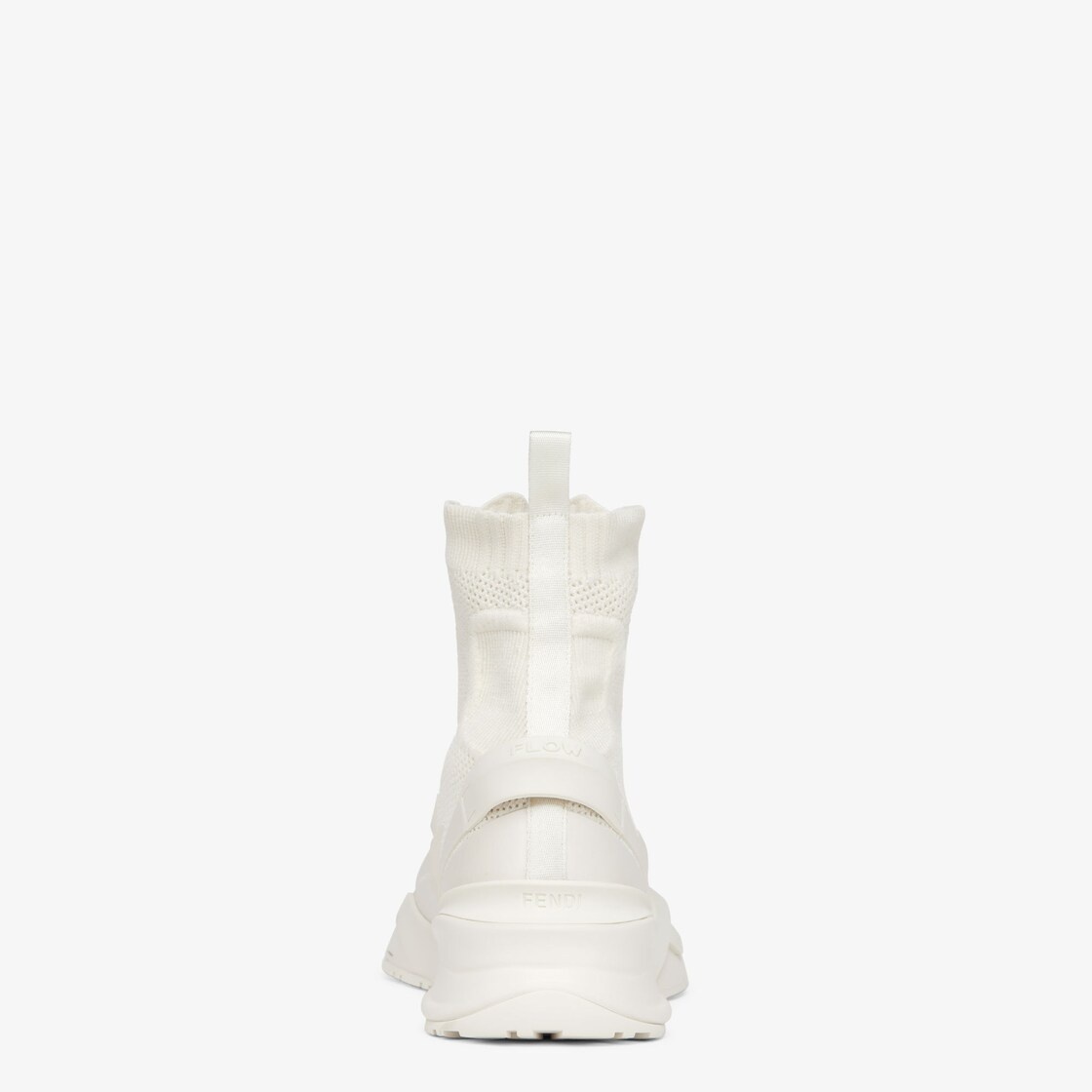 White mesh running sneakers - 3