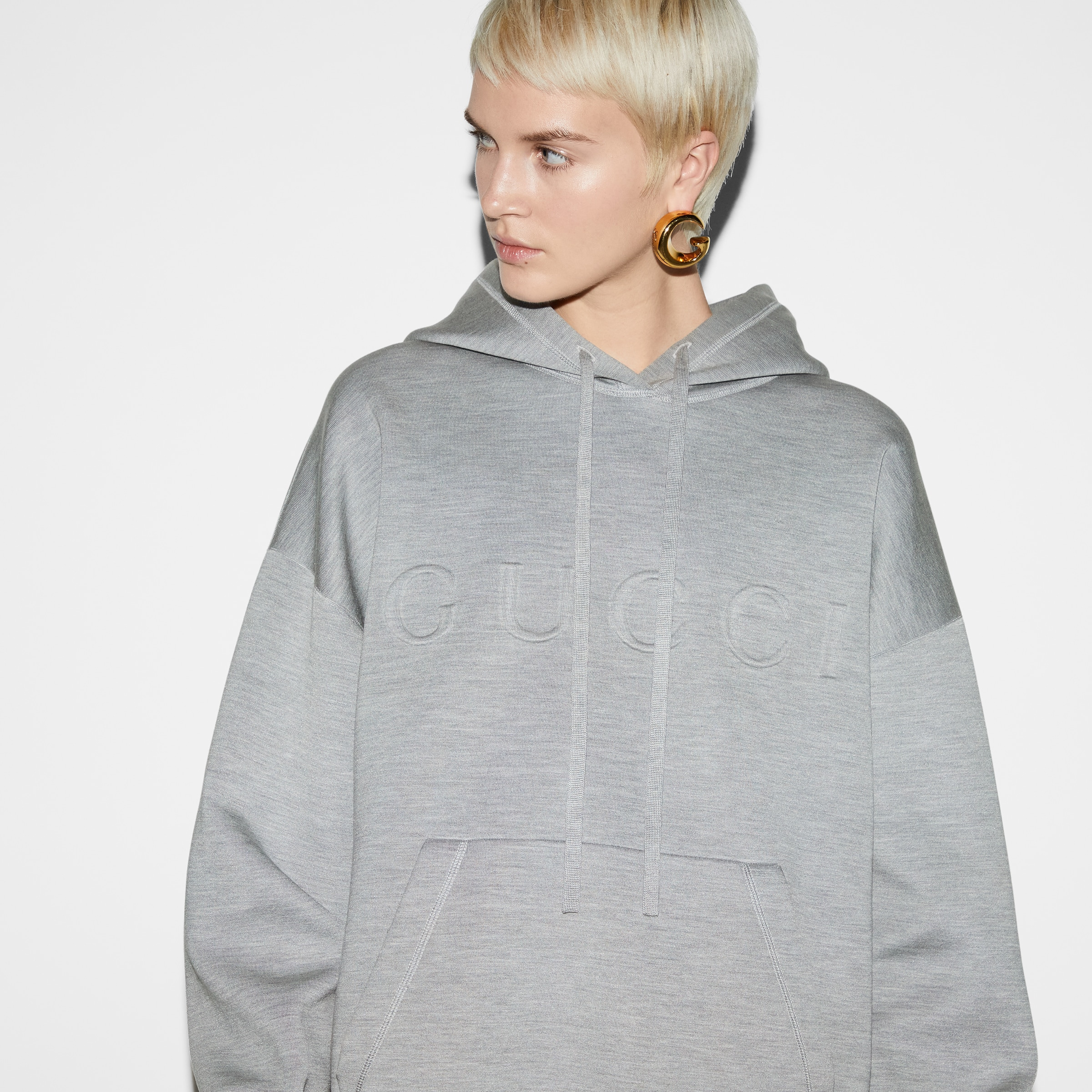 Extra fine knit hooded sweater - 5