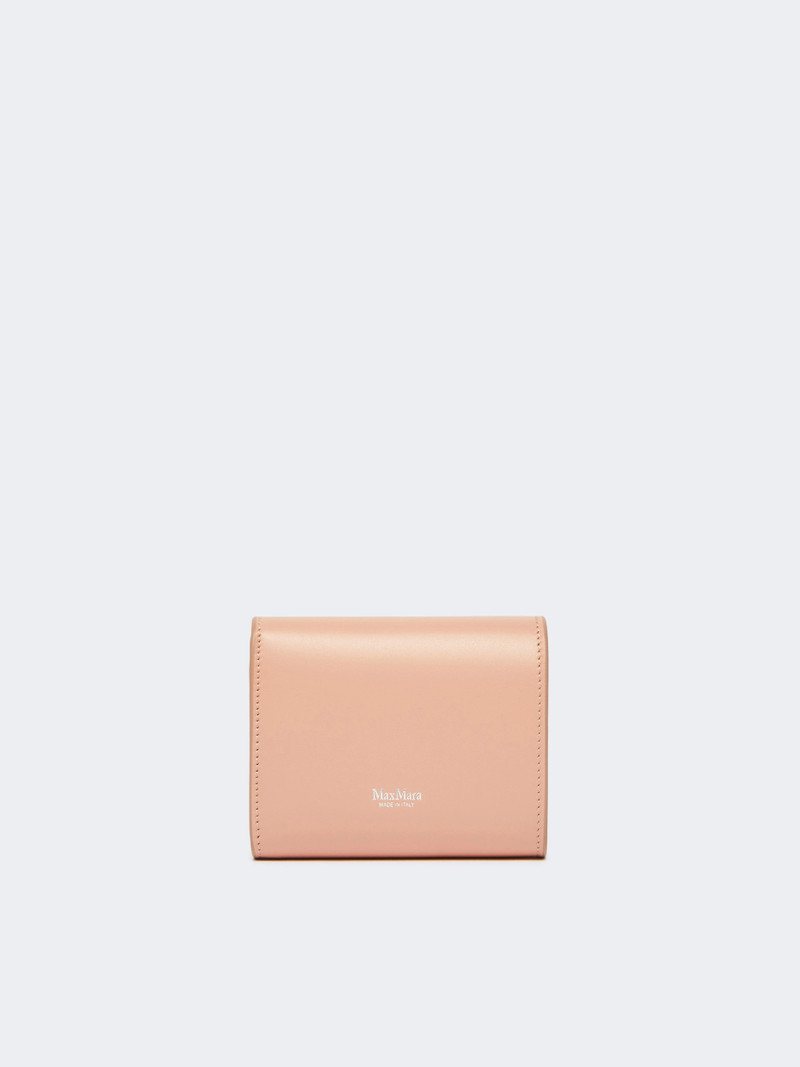 Max Mara COMPACTWALLET Leather purse - PINK outlook