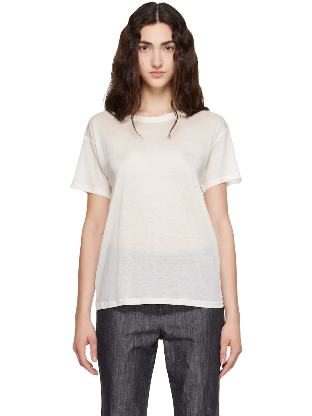 White Loose T-shirt - 1