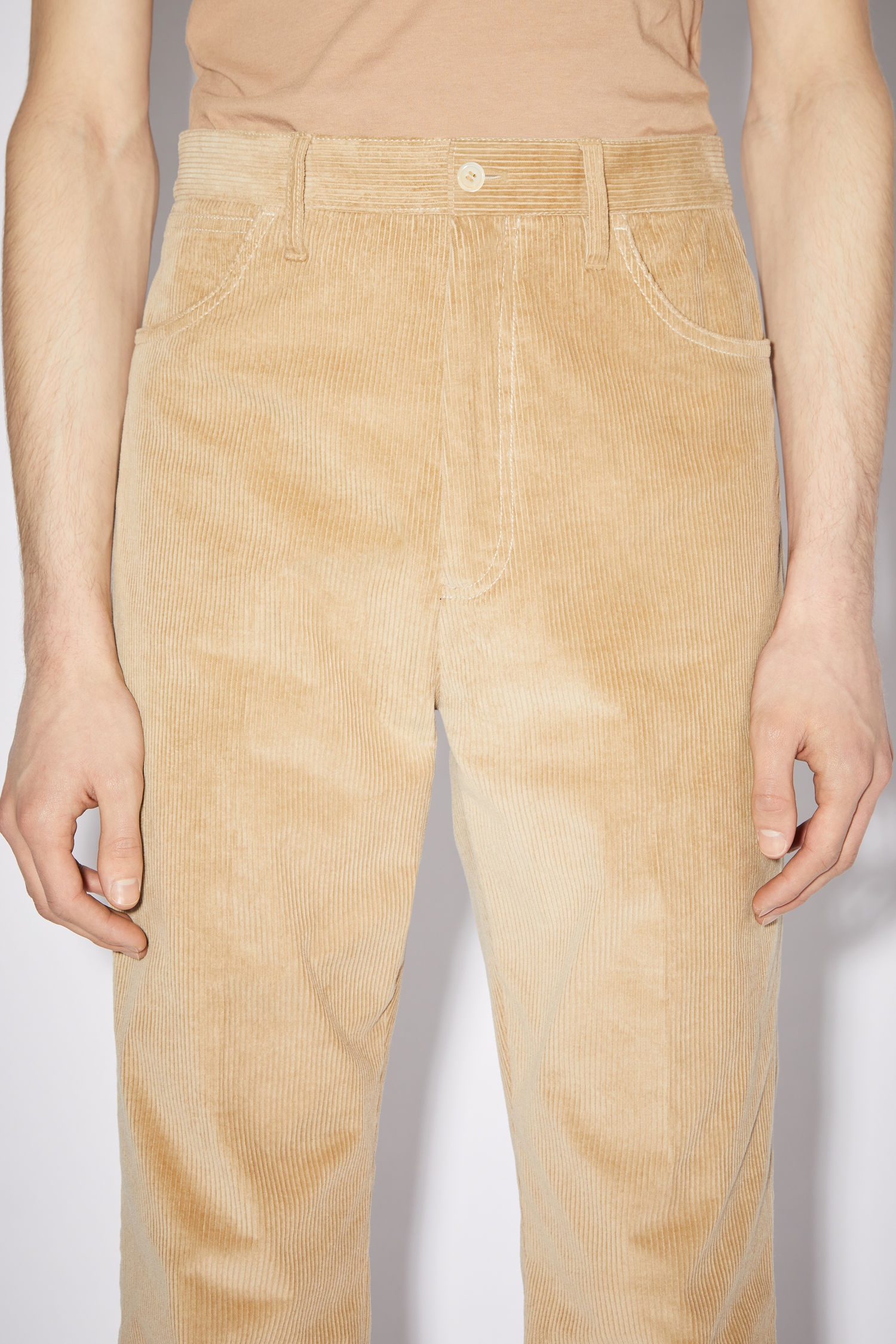 Corduroy trousers - Clay beige - 6